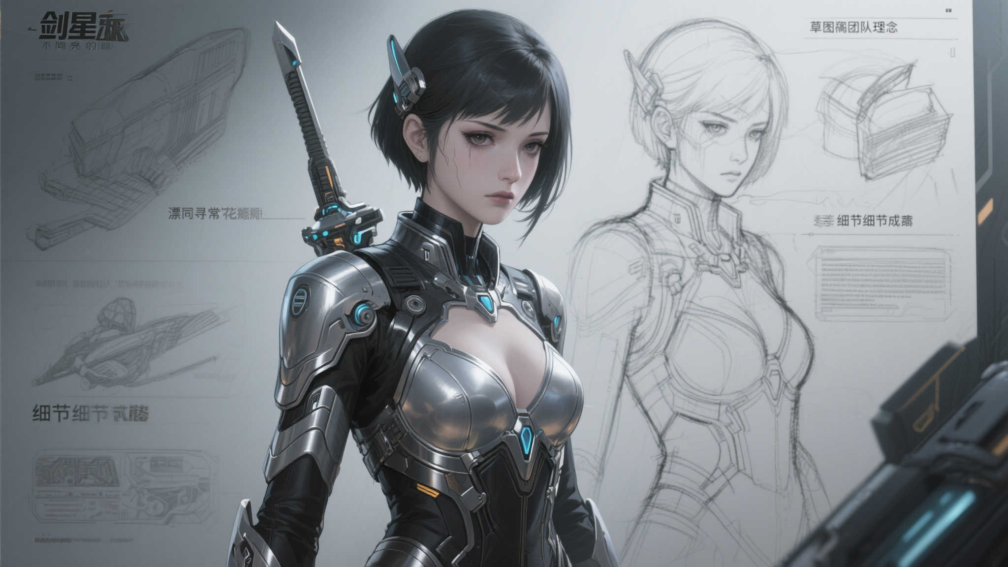 《剑星》制作人揭秘伊芙设计初稿:追求独特非凡的风格 草图背后的团队理念-细节决定成败
据透