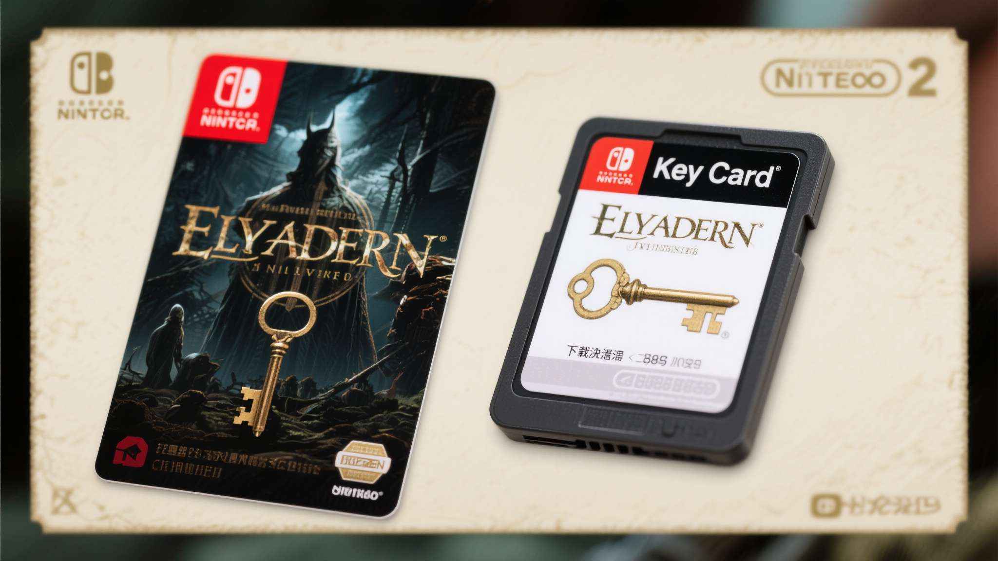 值得注意的是，NS2版《艾尔登法环》采用的是钥匙卡（Key Card）形式，而非